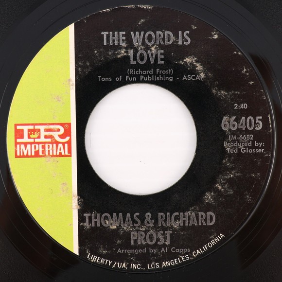 Thomas & Richard Frost, She's Got Love/ The Word Is Love 45 rpm 7" Single Record - Picture 1 of 8